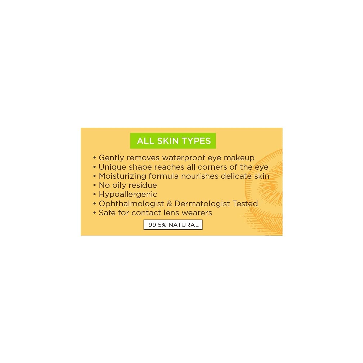 Burt's Bees Eye Makeup Remover Pads, 35 Count, Pack of 3 : Beauty & Personal Care