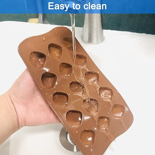 Miniatura 2 de LyfLux - 6 moldes de silicona de caramelo molde de gel de sílice de chocolate adecuado para dulces chocolate yogur congelado hielo decoración de