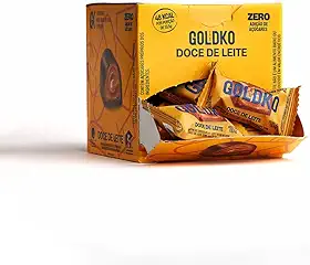 Caixa de bombom doce de leite zero adição de açúcares (48 Kcal por unidade) – 18 unidades