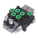 MultiDirectional Directional Valves, Versatile Double Acting Spring Return 2 Spool Industrial Hydraulic Control Valve for Agricultural Machinery