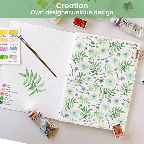 Image of Softan Green Floral Twin Sheet Set, 3-Piece Cozy Botanical Microfiber Printed Fitted Bed Sheet with 15 inch Deep Pockets & Non-Slip Straps, Fresh Greenery Blooms Patterned Sheets & Pillowcase Set