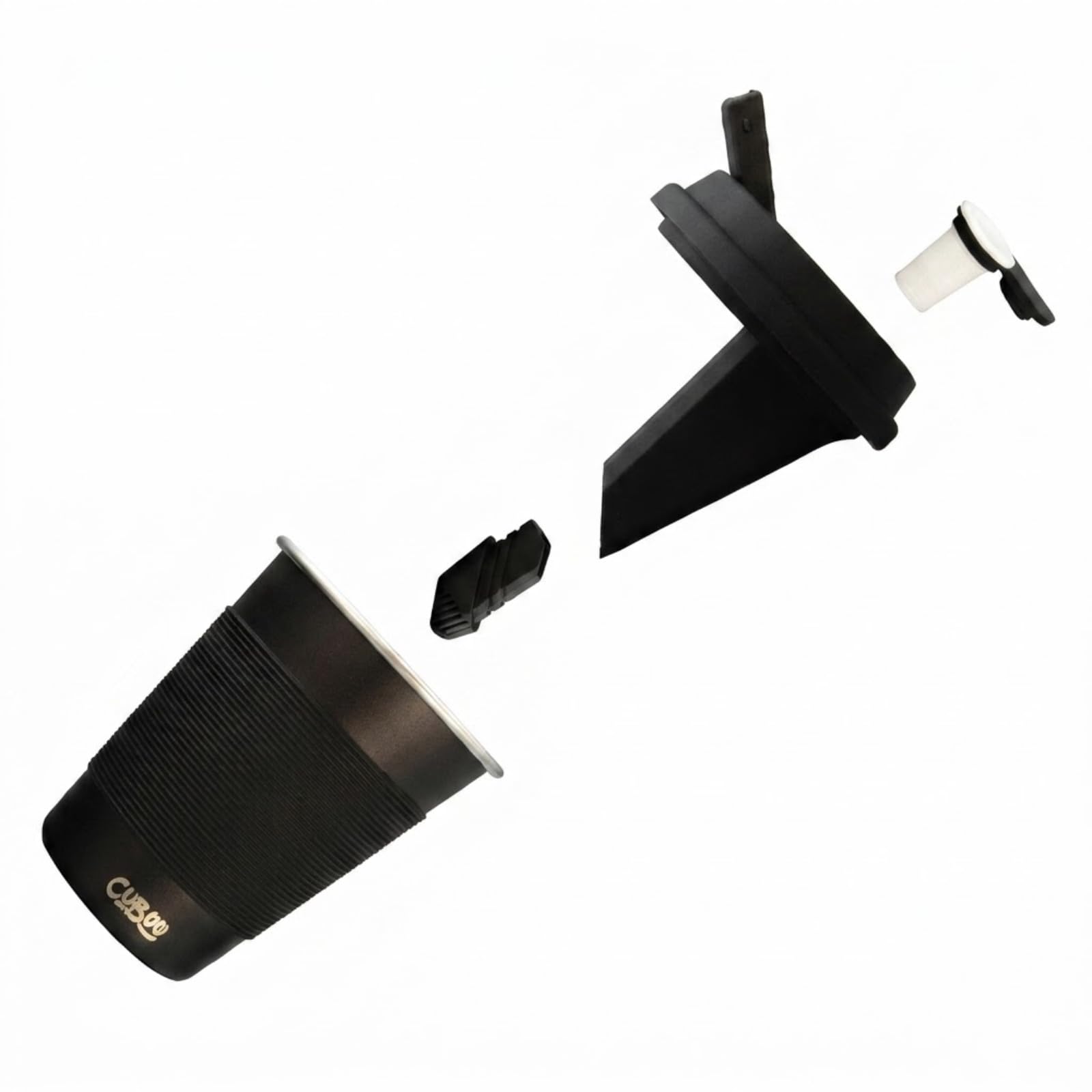 Cup Wasserfilter Bubbler für Vaporizer 14mm, Schwarz