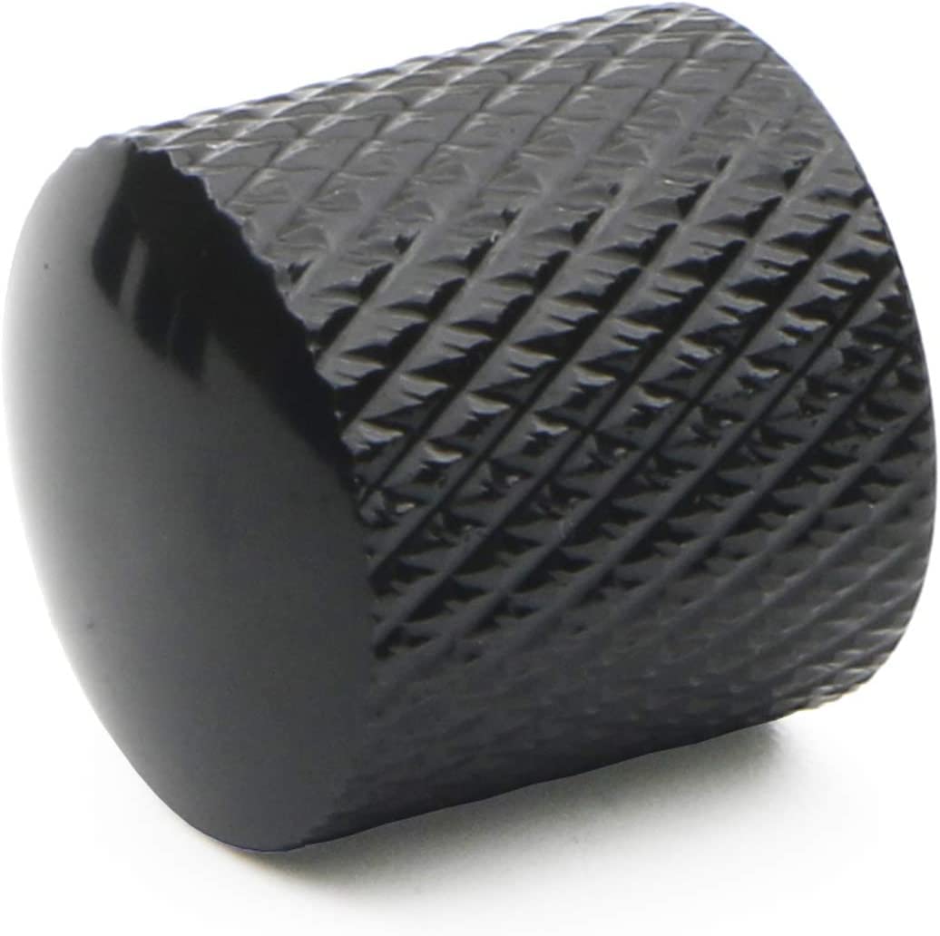 mxuteuk 4 pezzi Nero e Rosso Chitarra Elettrica Basso Top Hat Manopole Velocità