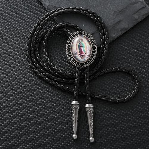 Image of Jeilwiy Bolo Tie for Men Western Cowboy Gothic Bolo Tie Necklace Halloween
