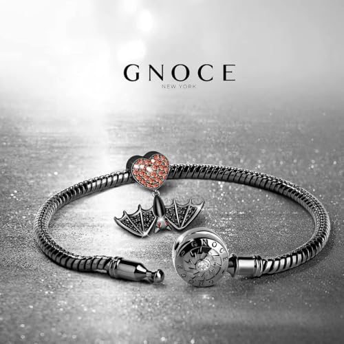 Image of GNOCE Witch Cauldron Pendant Charm,S925 Sterling Silver with Ruby Gemstones Dangle Charms Bead For Bracelets /Necklace Jewelry Gift For Women Girls Wife Daughter