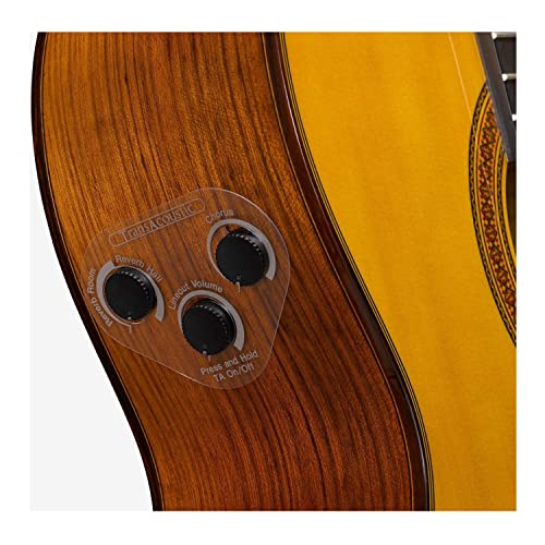 Image of Yamaha CG-TA Nylon String TransAcoustic Guitar with Chorus and Reverb, Classical, Vintage Tint | Transacoustic Reverb and Chorus, Solid Engelmann Top, Ovangkol Back and Sides, 650mm Scale, 52mm Nut