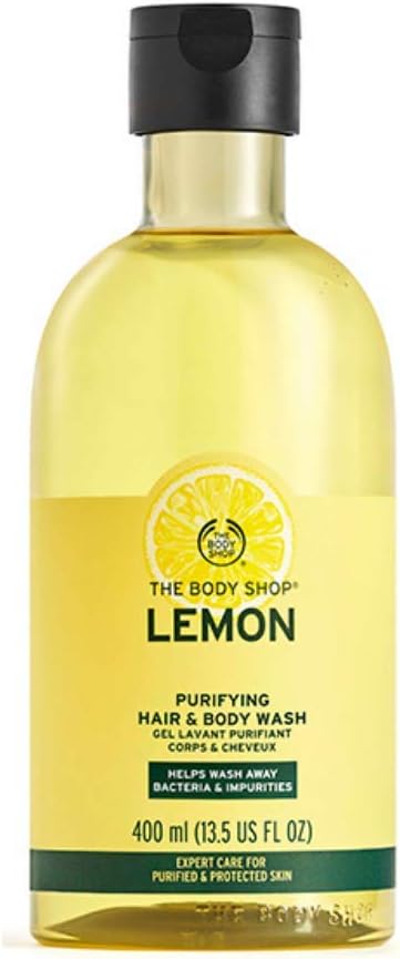 THE BODY SHOP Lemon Purifying Hair & Body Wash INTENSELY CLEANSING PURIFY AND PROTECT HEAD-TO-TOE