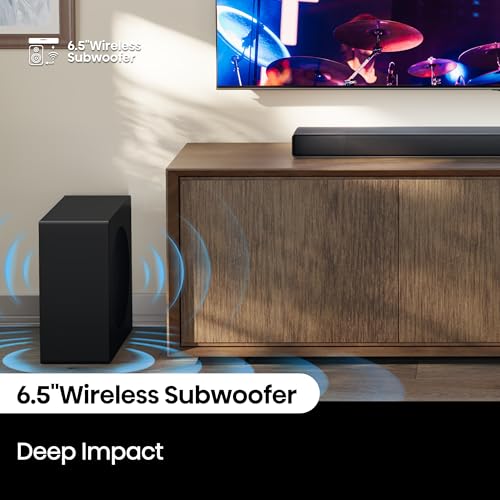 Hisense AX3120Q 3.1.2ch Soundbar with Wireless Subwoofer, Up-Firing Speakers, Dolby Atmos, DTS:X, Bluetooth 5.3, HDMI eARC, Roku TV Ready, App Control & Remote Control, 7 EQ Modes, Hi-Concerto - image 7