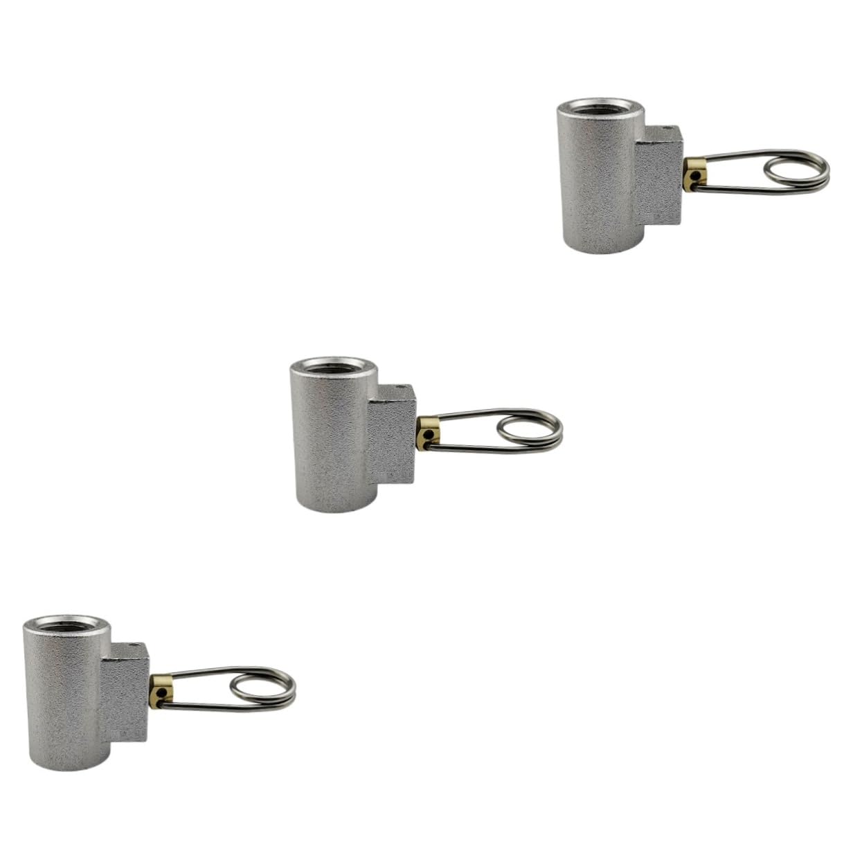 Yardwe 3 Pcs Tank Cylinder Connector Gas Can Tank Coupler Gas Tank Inter-fill Gas Tank Filling Adaptor Gas Tank Link Adapter Filling Charging Connector Silver Propane Service Valve