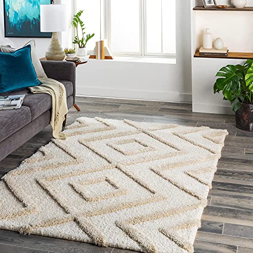 Image of Carpet Mahal Presence Gorgeous Design of Super Soft Shaggy Carpet for Living Room, Bedroom, Hall and Anywhere in Home. [12x18 feet]