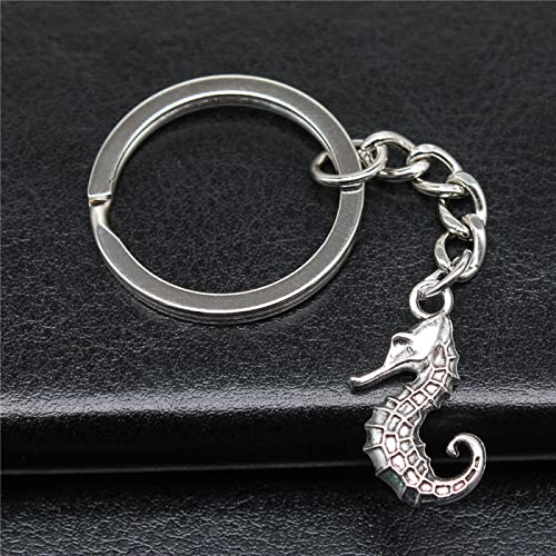 Cadena De Marco De Metal DIY, Regalo De Recuerdo, Accesorios De Joyería Creativos para Fiestas, Regalo, Colgante De Caballito De Mar, Llavero