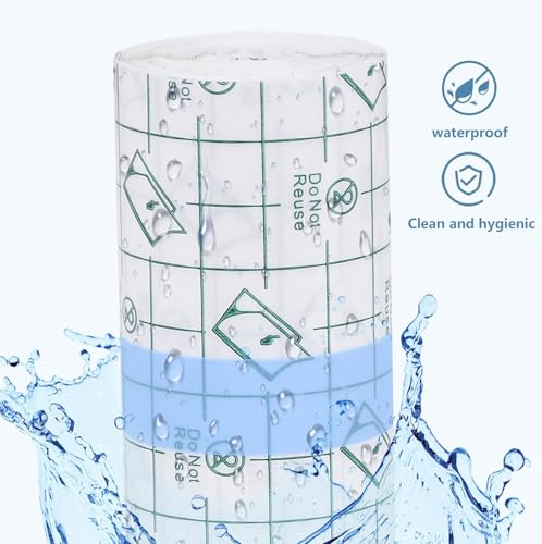 Image of ARTIBETTER Transparent Stretch Adhesive Bandage | Waterproof Clear Film Dressing Tape | Flexible Second-Skin Protective Wrap for Daily Use | Cut-to-Size Adhesive Tape Roll (1 Pc) (10cmx5m)