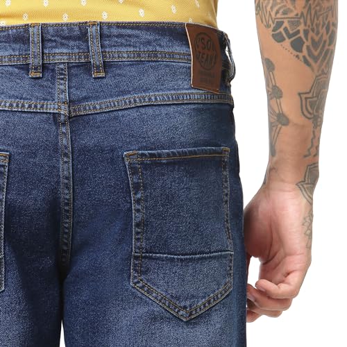 Image of i'sol Men's Premium Baggy Jeans | Loose FIT Jeans | Light Stretch | Baggy Jeans for Men | Casual Denim