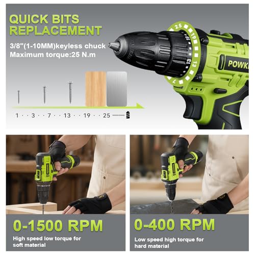 12V 142-Piece Electric Drill Set