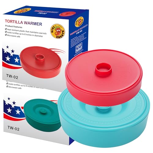 vivicreate 2 pcs pack Tortilla Warmer, Tortilla Servers, Pancake...