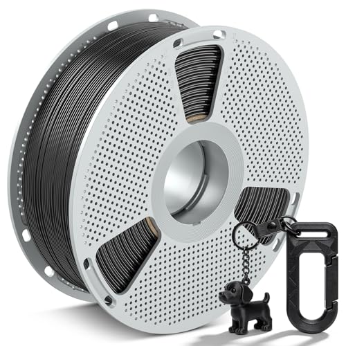 SUNLU Easy PA Nylon Filament 1.75mm - Warp-Free & Easy Printing with Nylon 6+66, Strong, Durable Engineering Filament on a PC Spool,Fit Most FDM Printer,1KG(Black)