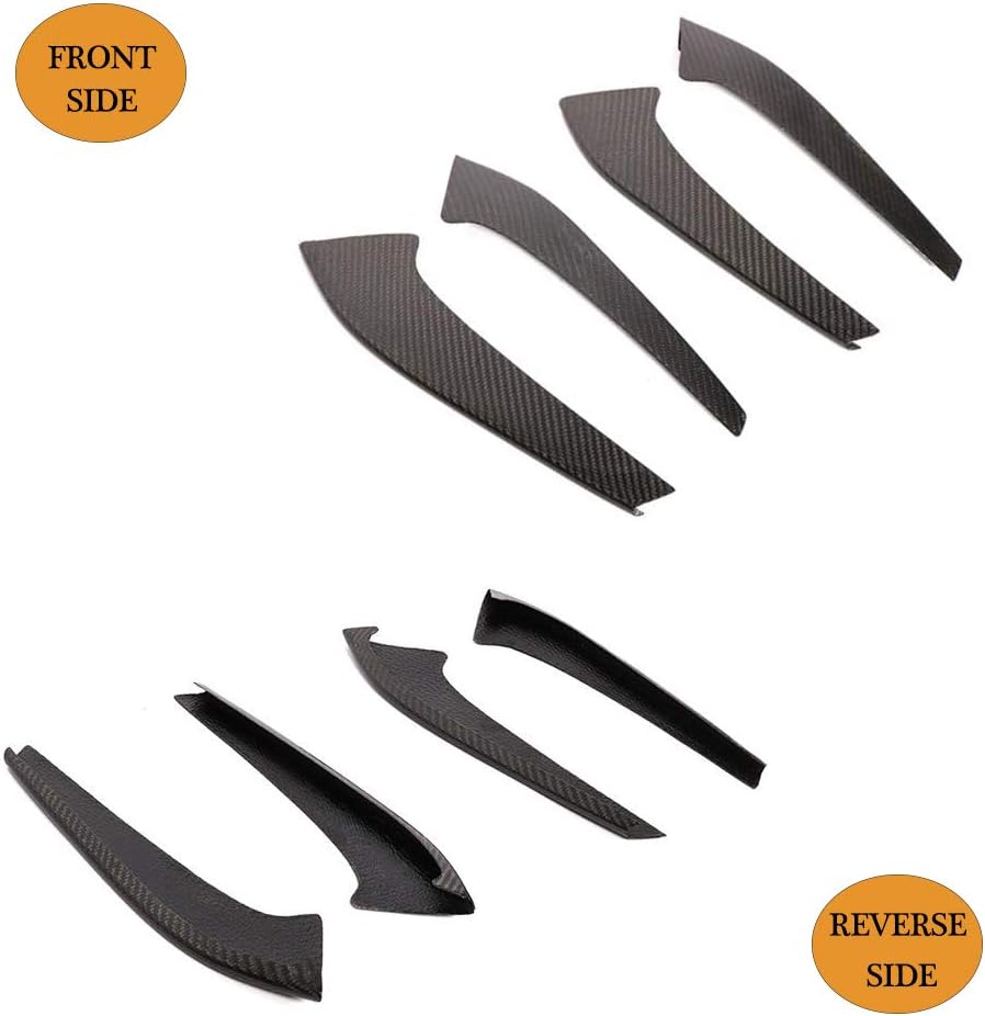 Front Bumper Vent fits Mercedes Benz AMG GT R 2016-2018 Customized Real Carbon Fiber CF Air Fender Scoop Protector Canard Winglets Splitter Cover Trims 4pcs