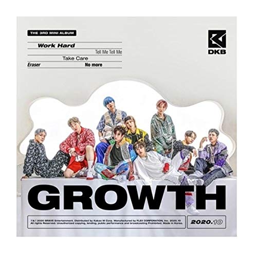 DKB Growth 3rd Mini Album CD+1p Poster+64pBooklet+1p Post+1p PhotoCard+1p Sticker+Message PhotoCard Set+Tracking Kpop Sealed