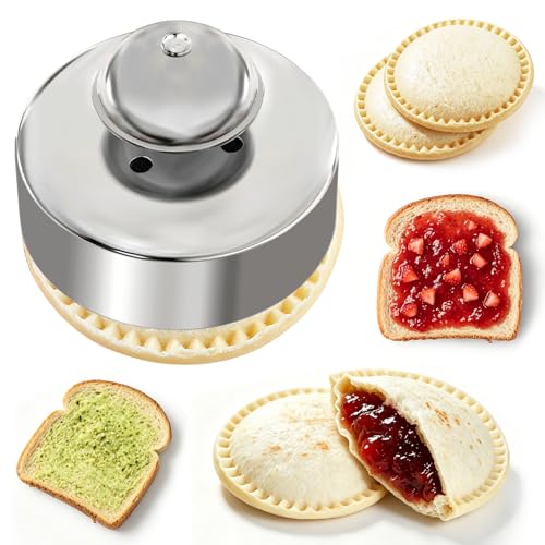 Gelbira Sandwich Cutter, Sandwich Cutter and Sealer, Sandwich Maker, Peanut Butter and Jelly Sandwiches Tool/PBJ Cutter, Sandwich Maker for Kids, for Thanksgiving/Christmas Day