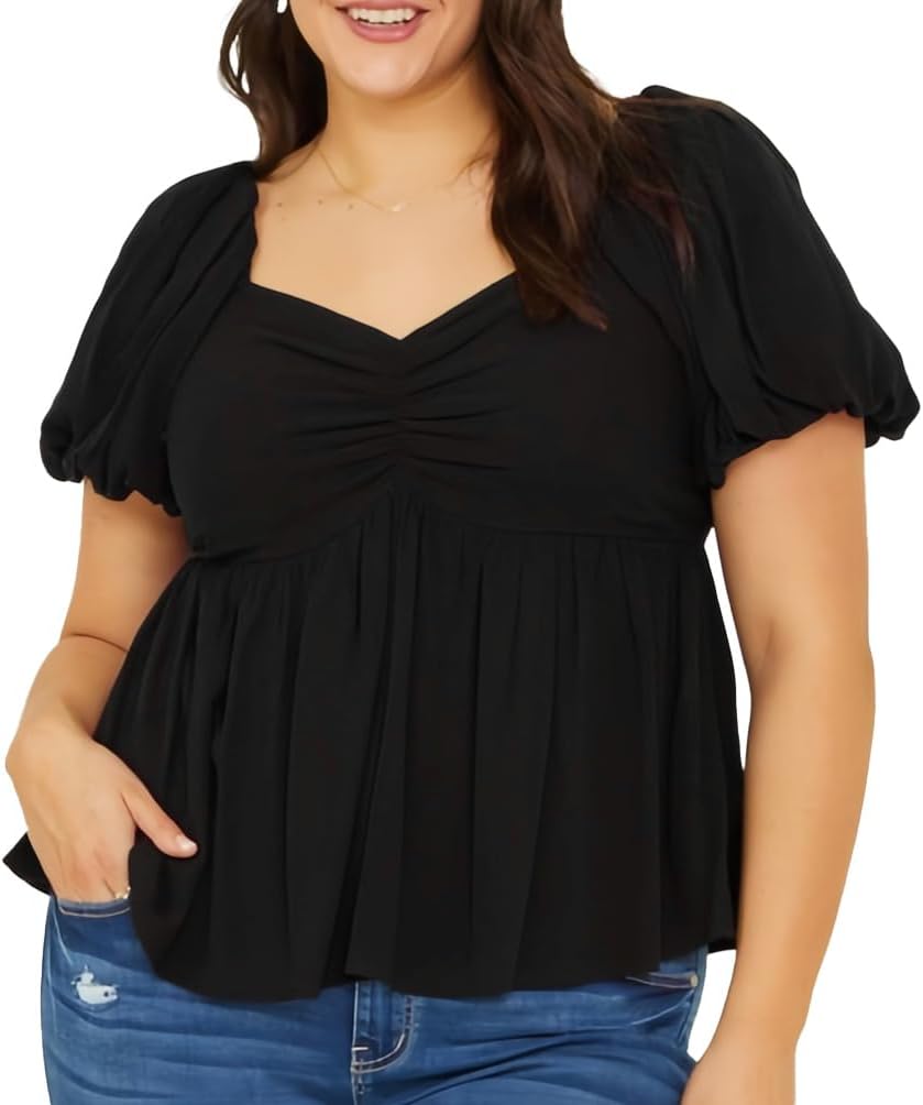 SCOMCHIC Womens Plus Size Peplum Tops Sweetheart Egypt Ubuy