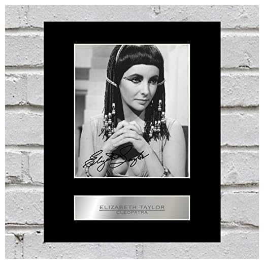Iconic Pics Foto firmada de Elizabeth Taylor Cleopatra