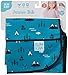 Bumkins Short Sleeve Bib for Girl or Boy, Toddler and Kids for 1-3 Years, Large Size, Essential Must Have for Junior Children, Eating, Mess Saving Soft Fabric Apron for Play, Outdoors Blue