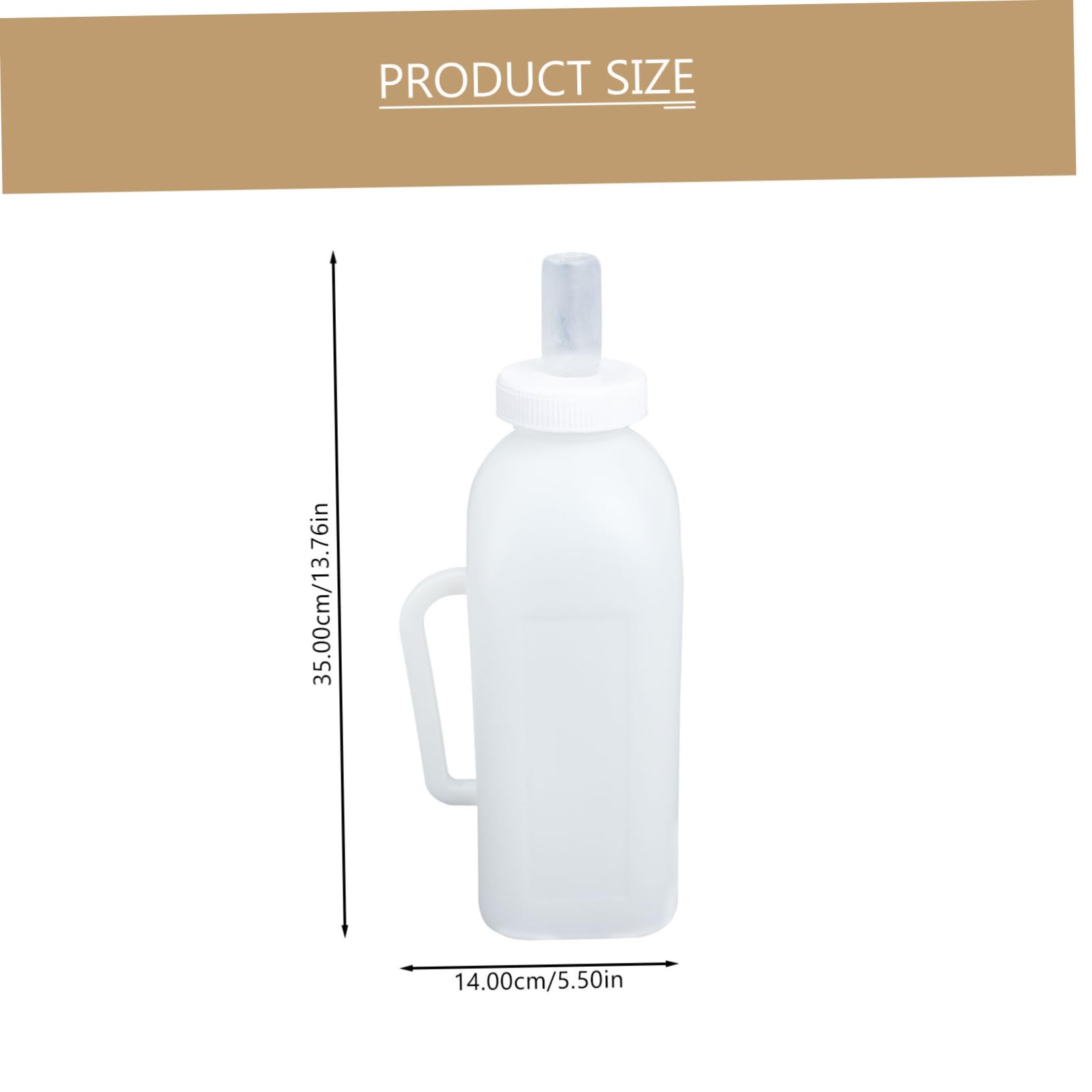 Mikikit 2pcs Durable Calf Nursing Bottles Soft Squeeze Feeding Containers for Puppies Kittens and Animals Easy to Clean and Reusable Pet Feeding