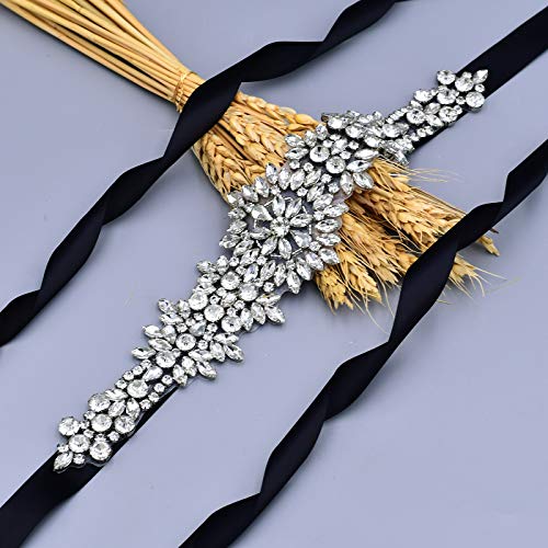 Topqueen damesceintuur met glanzende strassteentjes en kraaltjes, ideaal voor trouwjurken - Image 5