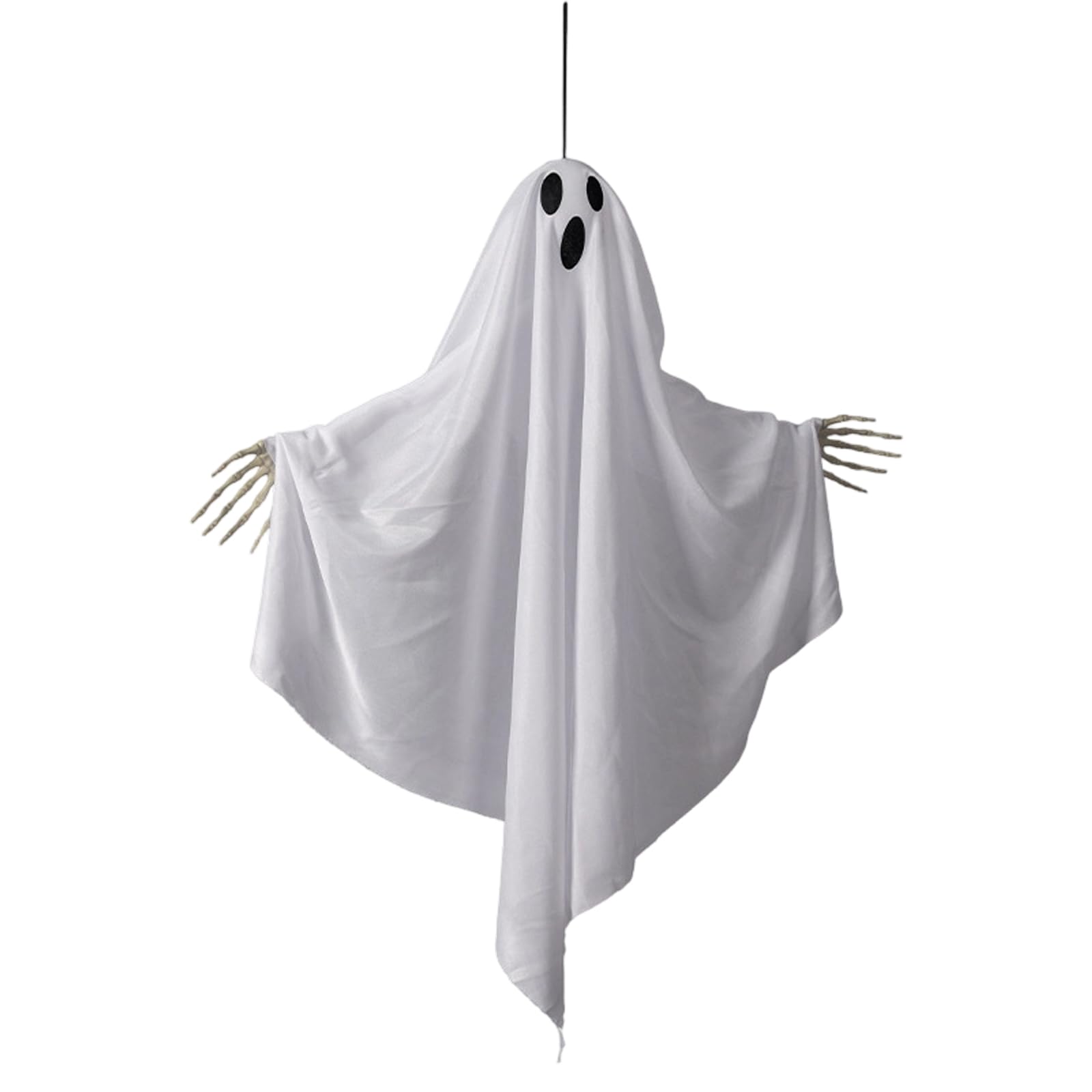 Xjdzineq Hanging Specter Decoration with Detailed Hand Plastics and Cloth Hanging Ornament for Festives Use Eerie Hand Manifestation Deck