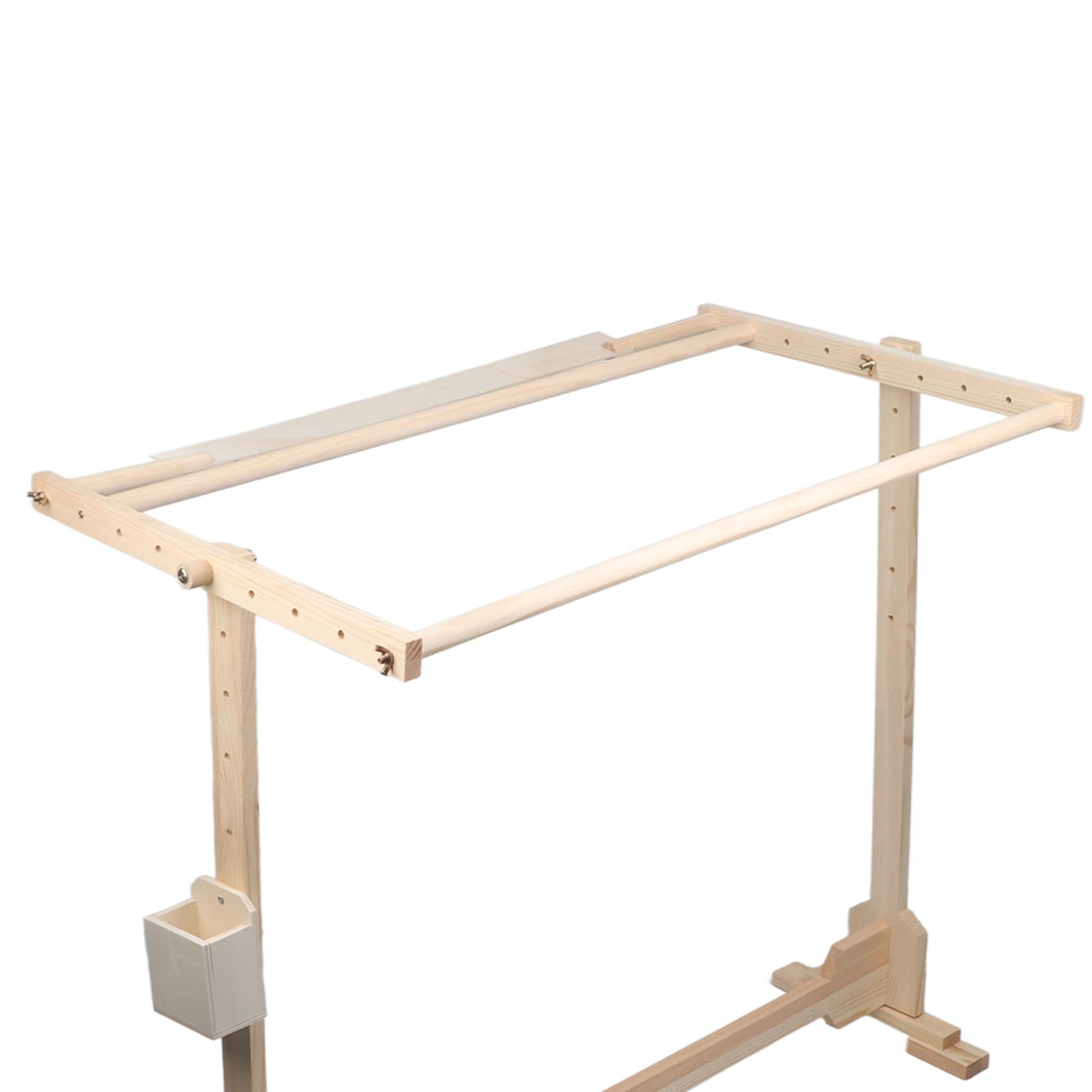 Drewniana Sosnowa Ramka do Haftu Krzyżykowego Tamborki Akcesoria do Haftu Krzyżykowego do Stojaka Podłogowego 14CT i Wysokości 80 Cm