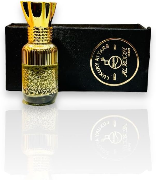 Oud-Rose Attar - Luxurious Fragrance Attar Oil - Long Lasting and Addictive Perfumed Oil - Alchohol Free - Pure & Natural - Unisex 10ml