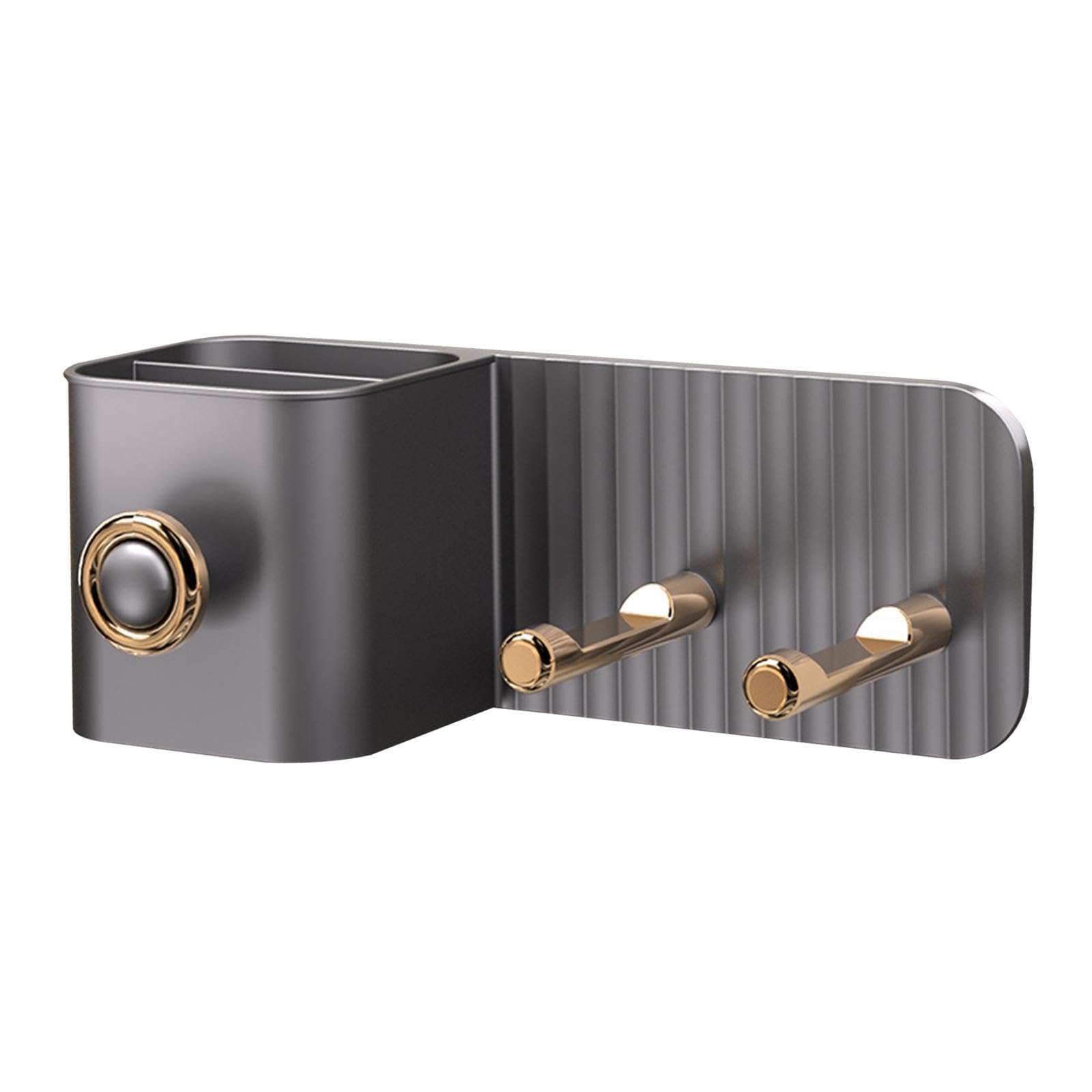 PIKFOS Wall Mounted Hair Dryer Holder with Plug Hook for Household Toilet Cabinet Green|Health & Beauty | Hair Care & Styling | Hair Dryers