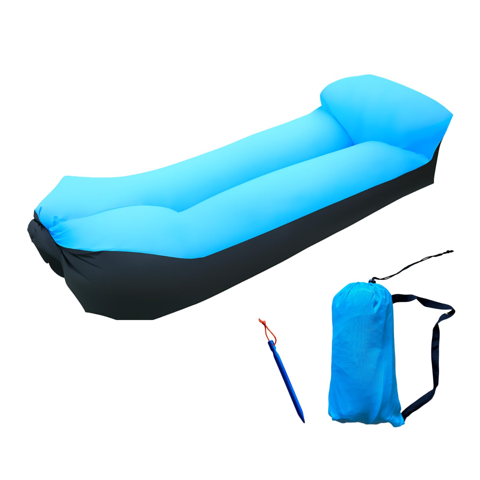 Beach Master Inflatable Air Lounger - Portable Leak-Proof & Waterproof Air Sofa for the Beach & Festivals, Camping & Parks