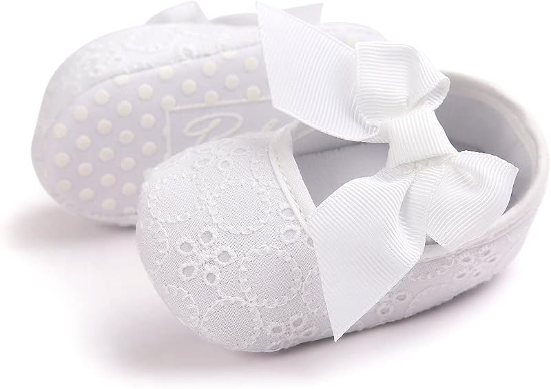 Baby Girls Princess Bowknot Soft Sole Cloth Crib Shoes Sneaker