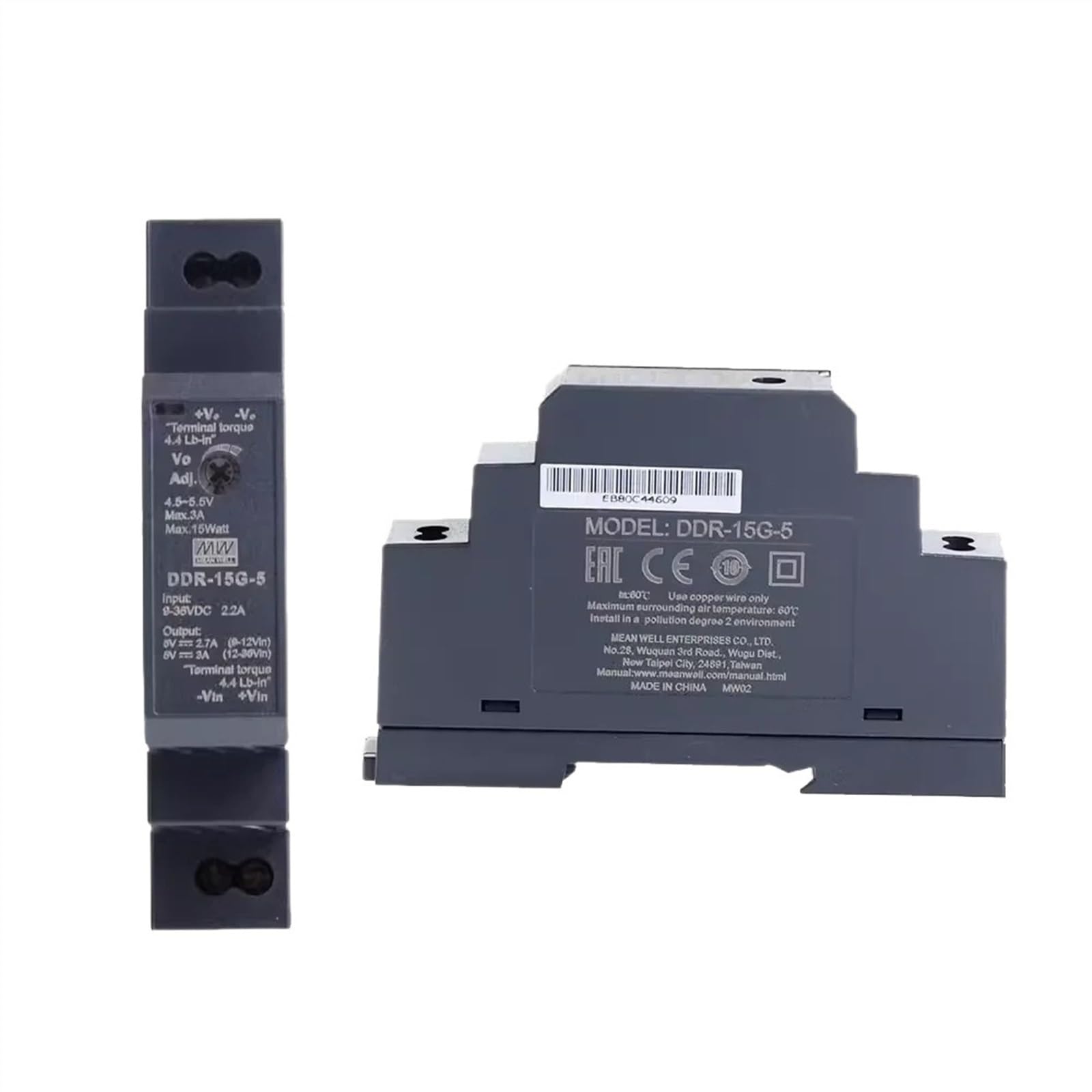 EQIMMFLJ 1PCS DDR-15G-24 15W DIN Rail Type DC-DC Converter DDR-15G 24V 0.63A