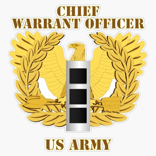 Army - Emblem - Warrant Officer - CW3-2 Magnetic Car Decal – Indoor & Outdoor Use – 5 Inch