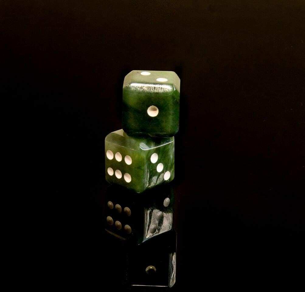 Canadian Nephrite Jade Dice (Set of 2)