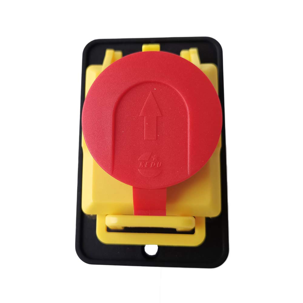 KJD12-14 Przełącznik elektromagnetyczny KEDU 6-pinowy wyłącznik awaryjny do elektronarzędzi stolarskich, wkrętarek stołowych, szlifierek, szlifierek, pił, 16A