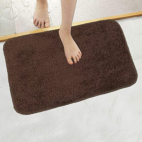 Image of Door Mats for Home | Door Mats for Home Entrance | Door Mat for Bathroom| Soft & Super Absorbent Mats for Shower | Washable, Non-Slip & Quick-Drying Mats (Pack of 2) (Dark Brown 2)