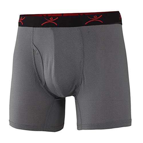 Terramar Mesh Boxer Brief Men's Grey X-Large