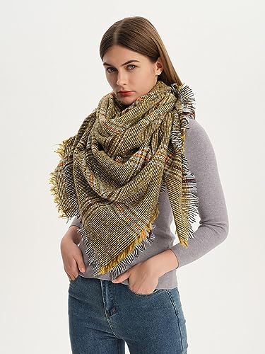 Bufandas casuales con borla de mujer estilo capa invierno bufanda de chal 4