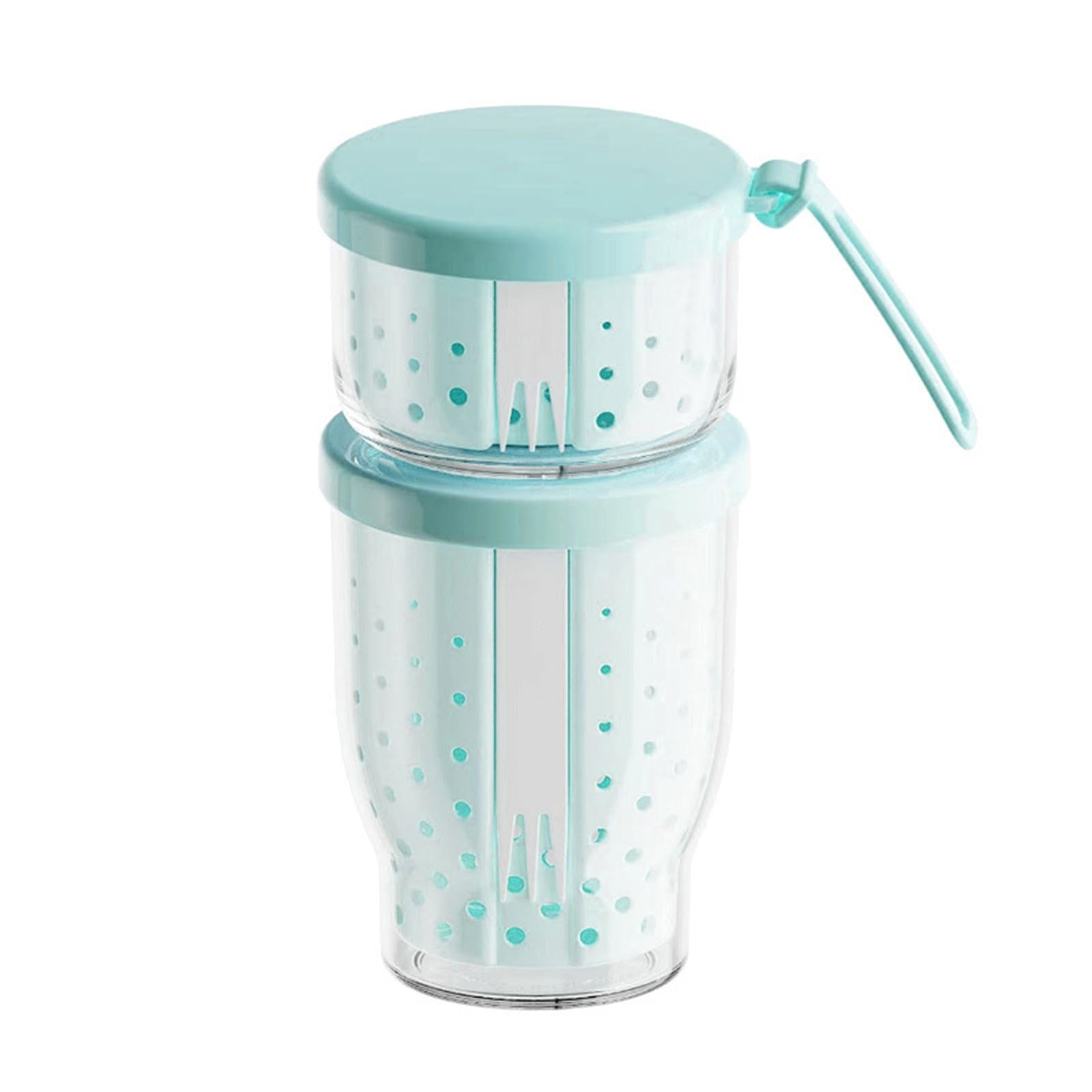 Msioytog Multifunctional Meal Preps Cup with Leak Proof Lid and Strainer Perfect for Hydrating Fruits Yogurts and Light Snacks on Moving Portable Salad Cup Recyclable Treat