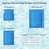 9 Pack Assembled Aquarium Filter Cartridge for Marineland Rite-Size A, Fish Tank Filters Cartridges Fit for Aqua-Tech EZ-Change #1, 5-15 Power Filter and for Marineland Penguin Power Filters 75 & 100 #1