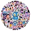 60Pcs Cute Demon Movie Hunters Stickers Cool Stickers, Vinyl Waterproof Character Sticker for Laptop, Guitar, Water Bottle, Birthday Gifts for Girls, Kids, Teens (60) #5