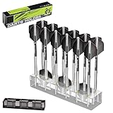 MageRabbit ダーツラック ダーツホルダー フライト収納付き コンパクトで丈夫なアクセサリーオーガナイザー ダーツディスプレイスタンド,12個用