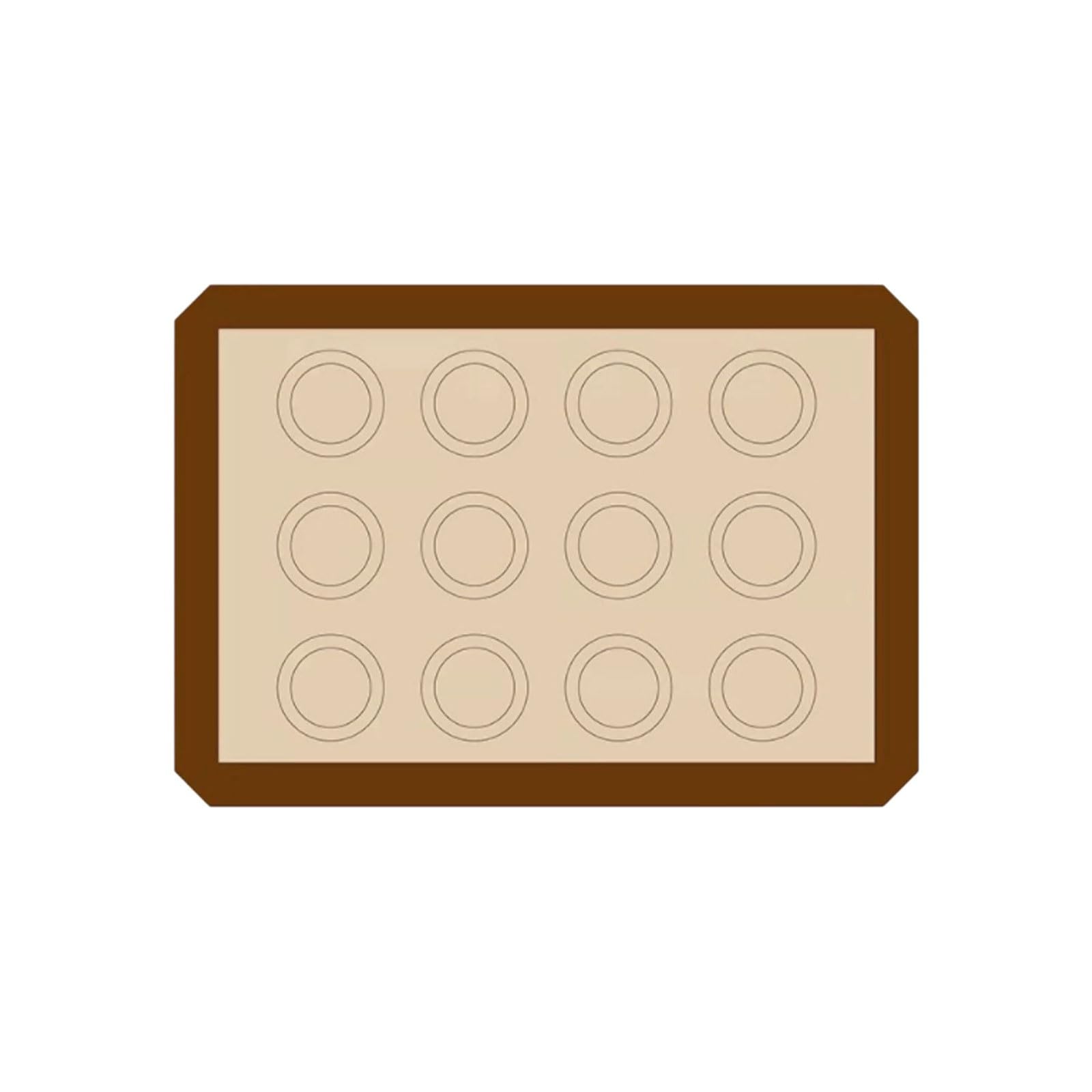 Wiederverwendbar Fiberglas-Silikon-Backmatte, Mehrzweck-Antihaft-Backmatte, wiederverwendbar, dick, leicht zu reinigen Klebt nicht