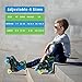Xino Sports Adjustable Roller Skates for Kids - Illuminating LED Light-Up Wheels, Durable and Comfortable Design for Boys, Skating Fun (Black, Medium 1-4)
