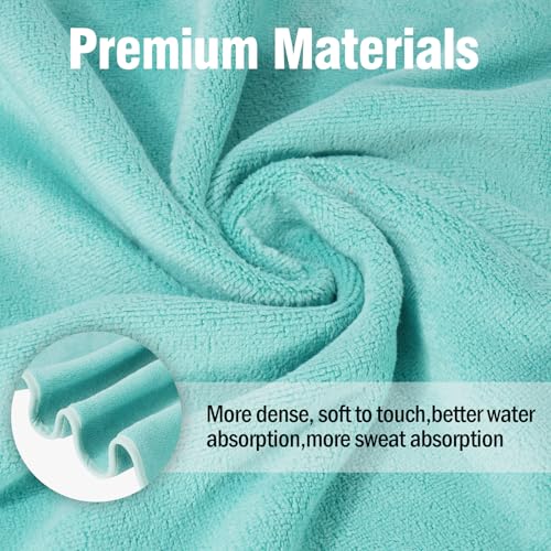 2 Pack Microfiber Gym Towels, 380 GSM 15"x31" Bigger Size Super Soft Quick-Drying Towels for Workout, Yoga, Fitness, Sports, Sweat Absorbent & Lightweight - Image 4