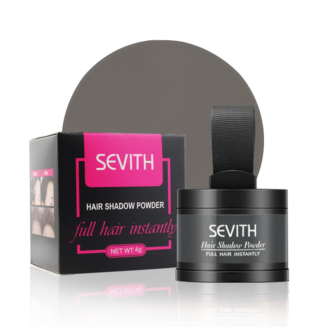 Instantly Hairline Powder Hairline Shadow Gray Hair Coverage Touch Up Hair Powder for Thinning Hair for Women Hair Root Touch Up Hair Root Cover Up Conceals Hair Loss Thin Hair Cover Powder Gray