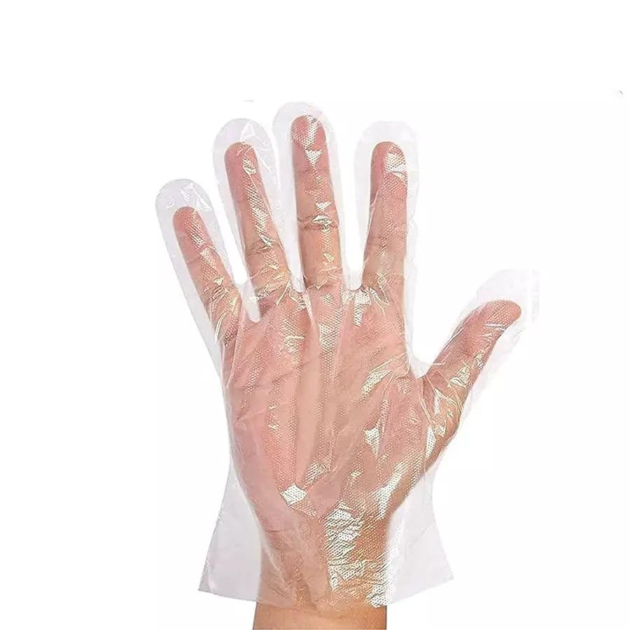Disposable Transparent Waterproof Gloves for Gardening, Cleaning and Washing, Free Size| Pack of 100 (B0DBHHNSHR) Amazon Price History, Amazon Price Tracker